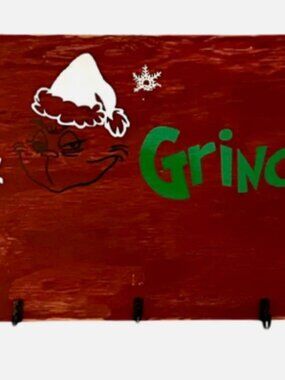 Merry Grinchmas Stocking Holder - Stocking Hanger - Grinch